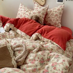 4Pcs Cloud Linen | Set Đũi Mây Phong cách trẻ trung hiện đại | ID 4PCSCLOUDLINE09