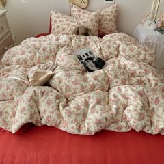 4Pcs Cloud Linen | Set Đũi Mây Phong cách trẻ trung hiện đại | ID 4PCSCLOUDLINE09