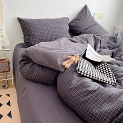 4Pcs Japan Linen |  Standard size duvet cover Bedding Set Drap Freesize | ID CL4P025COV010