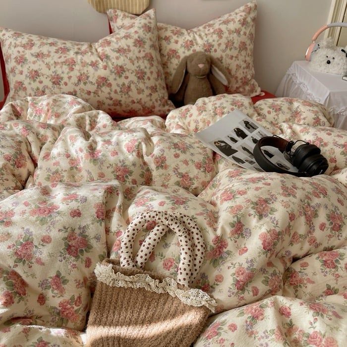 4Pcs Cloud Linen | Set Đũi Mây Phong cách trẻ trung hiện đại | ID 4PCSCLOUDLINE09