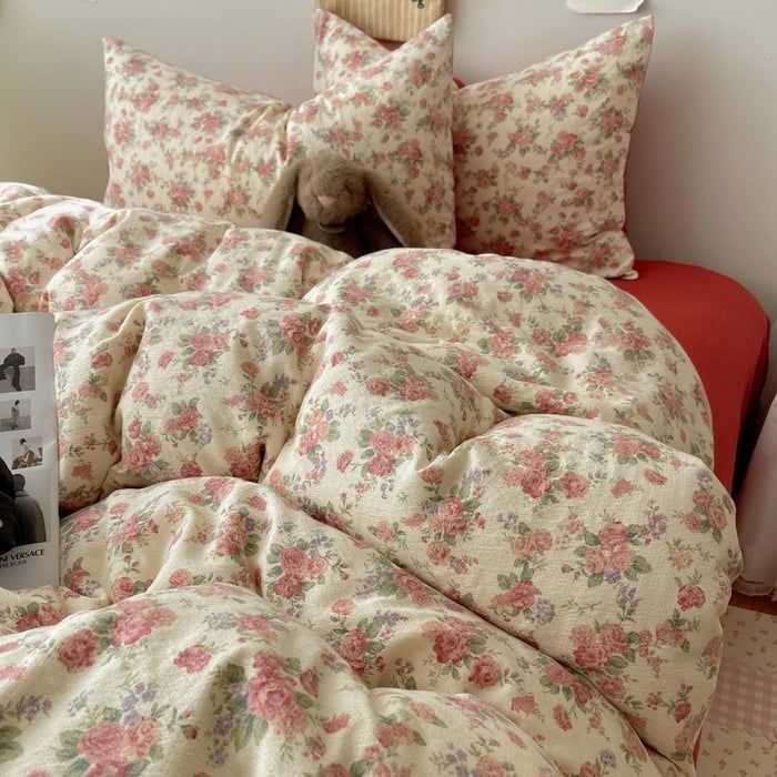 4Pcs Cloud Linen | Set Đũi Mây Phong cách trẻ trung hiện đại | ID 4PCSCLOUDLINE09
