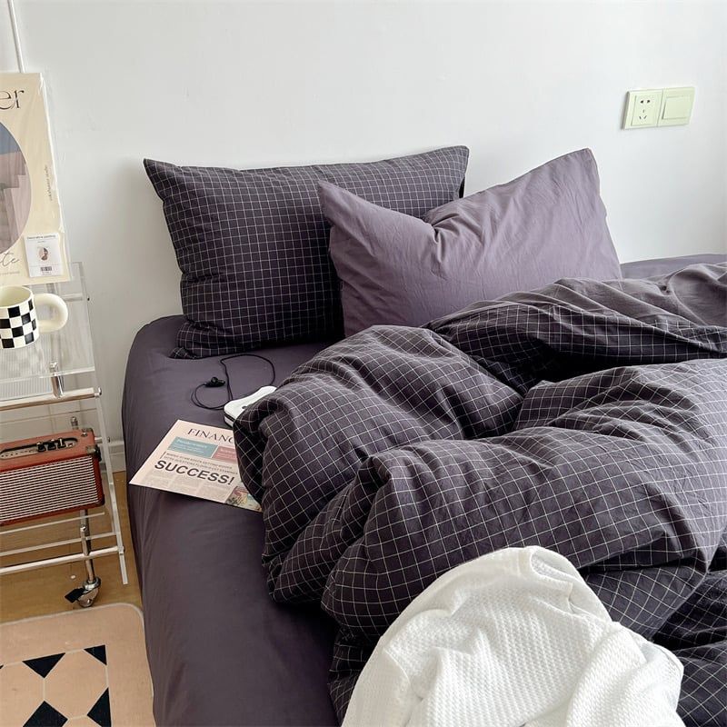 4Pcs Japan Linen |  Standard size duvet cover Bedding Set Drap Freesize | ID CL4P025COV010