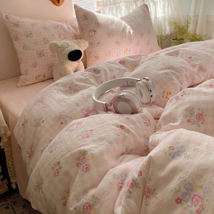 4Pcs Cloud Linen | Set Đũi Mây Phong cách trẻ trung hiện đại | ID 4PCSCLOUDLINE10