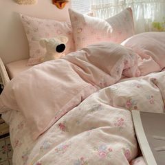 4Pcs Cloud Linen | Set Đũi Mây Phong cách trẻ trung hiện đại | ID 4PCSCLOUDLINE10