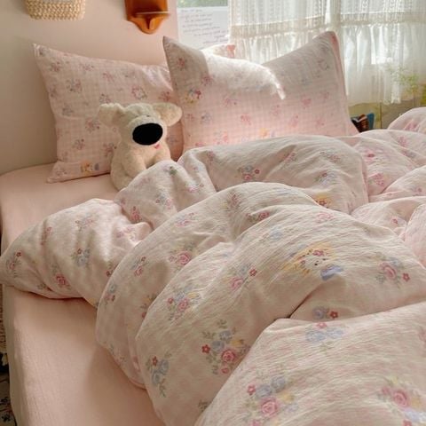 4Pcs Cloud Linen | Set Đũi Mây Phong cách trẻ trung hiện đại | ID 4PCSCLOUDLINE10