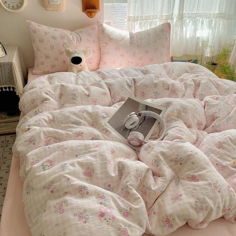 4Pcs Cloud Linen | Set Đũi Mây Phong cách trẻ trung hiện đại | ID 4PCSCLOUDLINE10