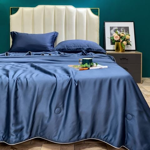 Tencel Basic Set Chần Hè 4 Món BlueCharcoal