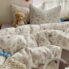 4Pcs Cloud Linen | Set Đũi Mây Phong cách trẻ trung hiện đại | ID 4PCSCLOUDLINE11