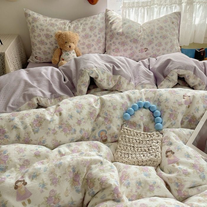 4Pcs Cloud Linen | Set Đũi Mây Phong cách trẻ trung hiện đại | ID 4PCSCLOUDLINE11