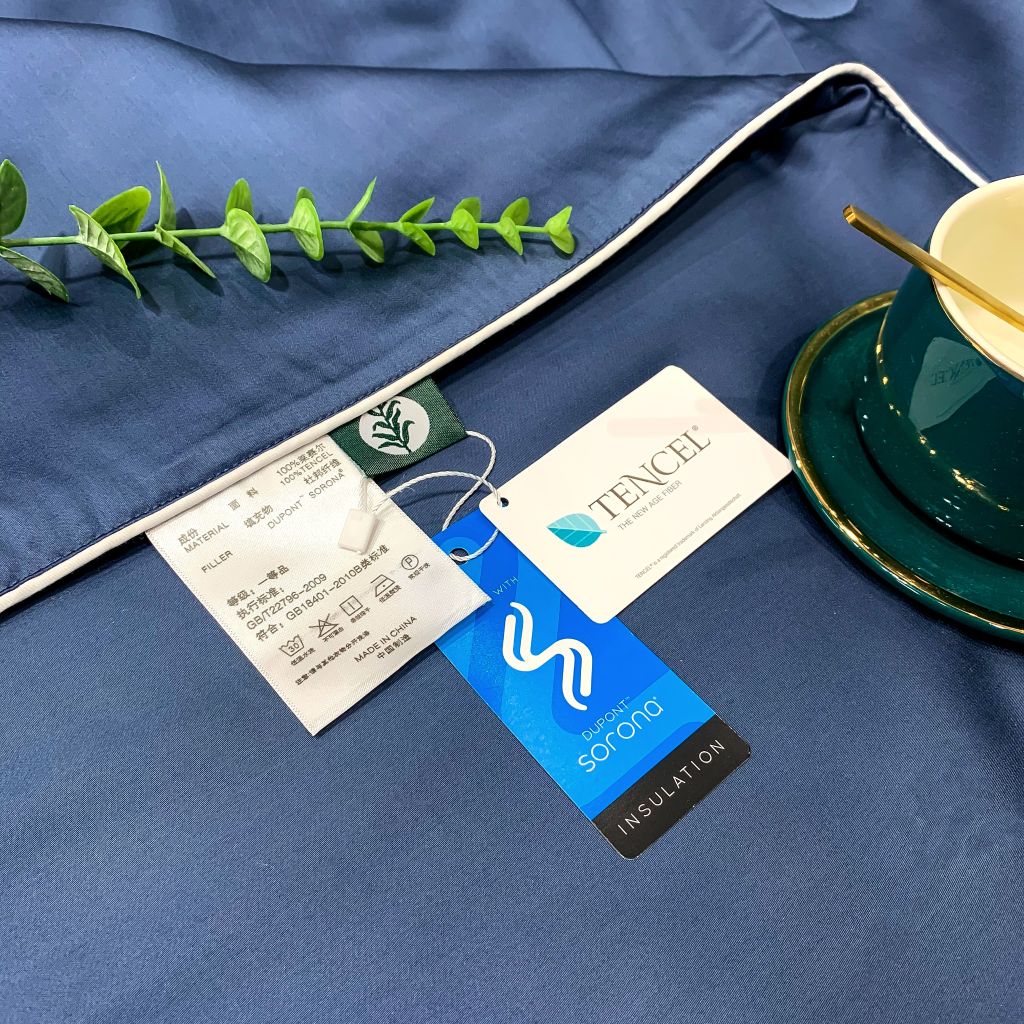 Tencel Basic Set Chần Hè 4 Món BlueCharcoal