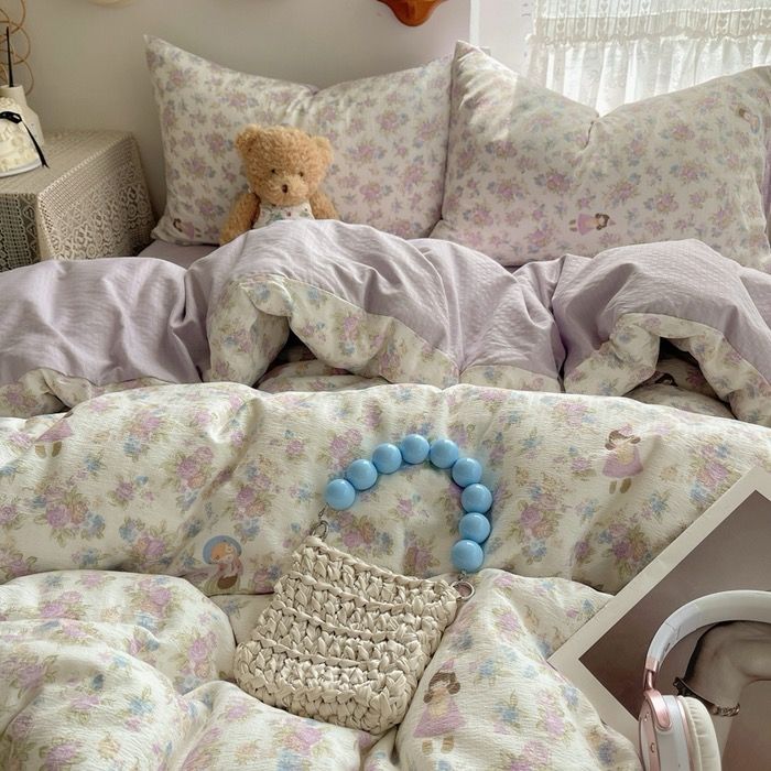 4Pcs Cloud Linen | Set Đũi Mây Phong cách trẻ trung hiện đại | ID 4PCSCLOUDLINE11