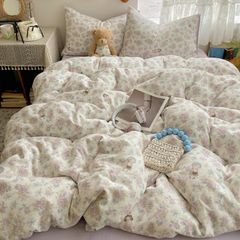 4Pcs Cloud Linen | Set Đũi Mây Phong cách trẻ trung hiện đại | ID 4PCSCLOUDLINE11