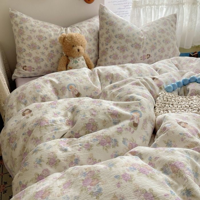 4Pcs Cloud Linen | Set Đũi Mây Phong cách trẻ trung hiện đại | ID 4PCSCLOUDLINE11
