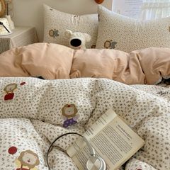 4Pcs Cloud Linen | Set Đũi Mây Phong cách trẻ trung hiện đại | ID 4PCSCLOUDLINE12