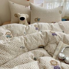 4Pcs Cloud Linen | Set Đũi Mây Phong cách trẻ trung hiện đại | ID 4PCSCLOUDLINE12