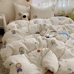 4Pcs Cloud Linen | Set Đũi Mây Phong cách trẻ trung hiện đại | ID 4PCSCLOUDLINE12