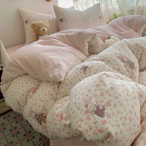 4Pcs Cloud Linen | Set Đũi Mây Phong cách trẻ trung hiện đại | ID 4PCSCLOUDLINE13