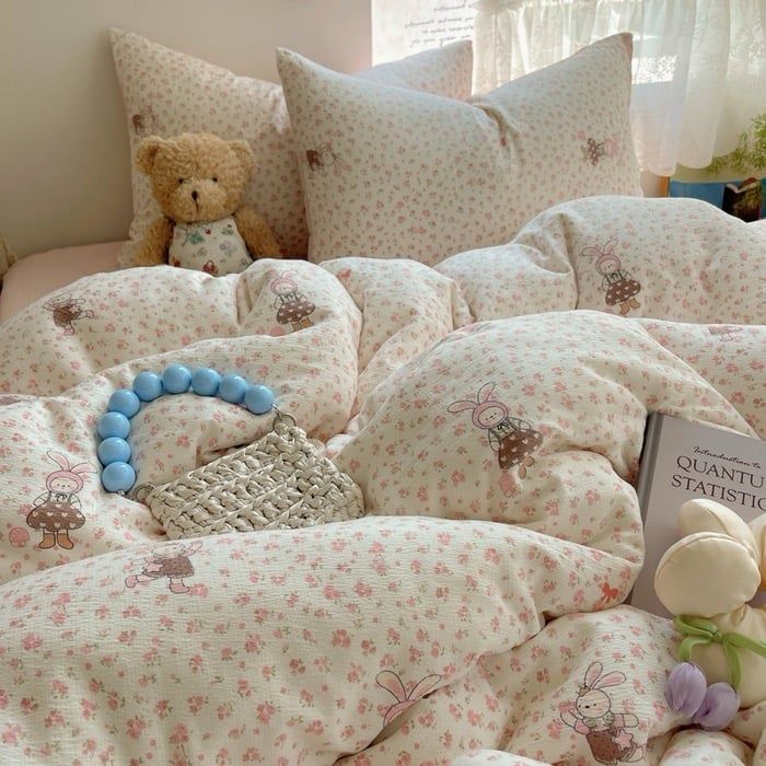 4Pcs Cloud Linen | Set Đũi Mây Phong cách trẻ trung hiện đại | ID 4PCSCLOUDLINE13