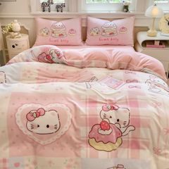 Set 4 Món Nỉ Nhung 200gr hình in 3D Sweet Kitty