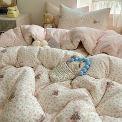 4Pcs Cloud Linen | Set Đũi Mây Phong cách trẻ trung hiện đại | ID 4PCSCLOUDLINE13