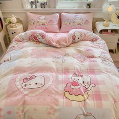 Set 4 Món Nỉ Nhung 200gr hình in 3D Sweet Kitty