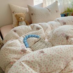 4Pcs Cloud Linen | Set Đũi Mây Phong cách trẻ trung hiện đại | ID 4PCSCLOUDLINE13