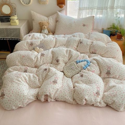 4Pcs Cloud Linen | Set Đũi Mây Phong cách trẻ trung hiện đại | ID 4PCSCLOUDLINE13