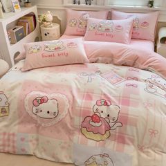 Set 4 Món Nỉ Nhung 200gr hình in 3D Sweet Kitty