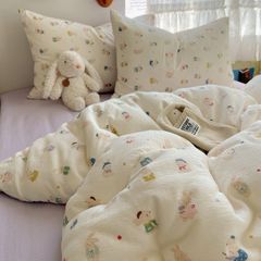 4Pcs Cloud Linen | Set Đũi Mây Phong cách trẻ trung hiện đại | ID 4PCSCLOUDLINE14