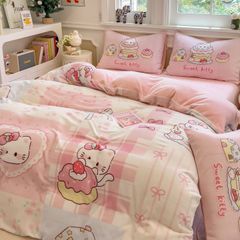 Set 4 Món Nỉ Nhung 200gr hình in 3D Sweet Kitty