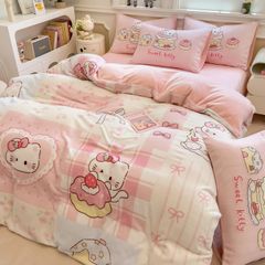 Set 4 Món Nỉ Nhung 200gr hình in 3D Sweet Kitty