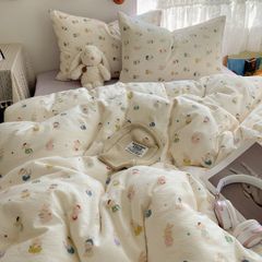 4Pcs Cloud Linen | Set Đũi Mây Phong cách trẻ trung hiện đại | ID 4PCSCLOUDLINE14