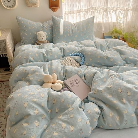 4Pcs Cloud Linen | Set Đũi Mây Phong cách trẻ trung hiện đại | ID 4PCSCLOUDLINE15