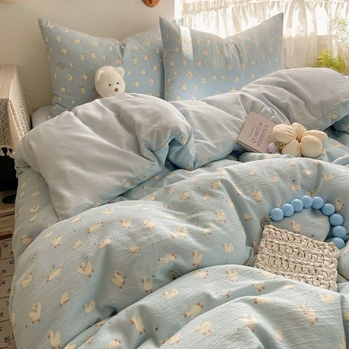 4Pcs Cloud Linen | Set Đũi Mây Phong cách trẻ trung hiện đại | ID 4PCSCLOUDLINE15