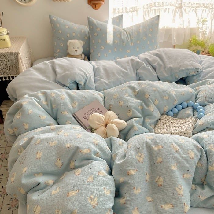 4Pcs Cloud Linen | Set Đũi Mây Phong cách trẻ trung hiện đại | ID 4PCSCLOUDLINE15
