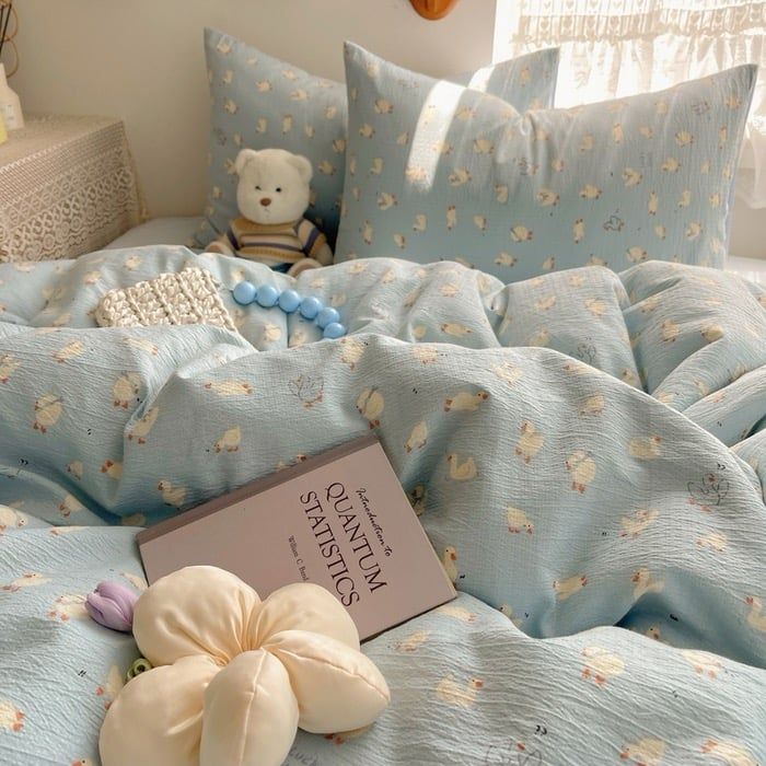 4Pcs Cloud Linen | Set Đũi Mây Phong cách trẻ trung hiện đại | ID 4PCSCLOUDLINE15