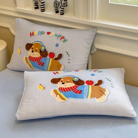 Set 4 Món Nỉ Nhung 200gr hình in 3D Happy Puppy Life