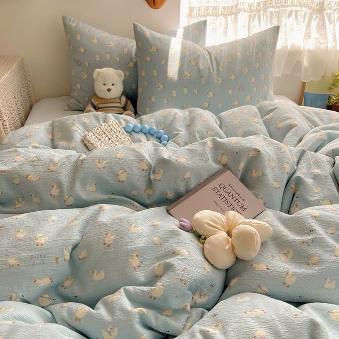 4Pcs Cloud Linen | Set Đũi Mây Phong cách trẻ trung hiện đại | ID 4PCSCLOUDLINE15