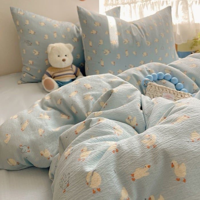 4Pcs Cloud Linen | Set Đũi Mây Phong cách trẻ trung hiện đại | ID 4PCSCLOUDLINE15