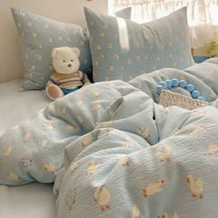 4Pcs Cloud Linen | Set Đũi Mây Phong cách trẻ trung hiện đại | ID 4PCSCLOUDLINE15