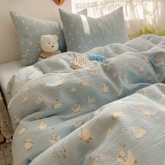4Pcs Cloud Linen | Set Đũi Mây Phong cách trẻ trung hiện đại | ID 4PCSCLOUDLINE15
