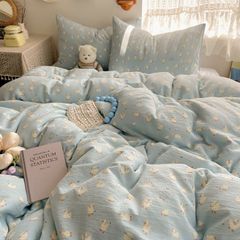 4Pcs Cloud Linen | Set Đũi Mây Phong cách trẻ trung hiện đại | ID 4PCSCLOUDLINE15