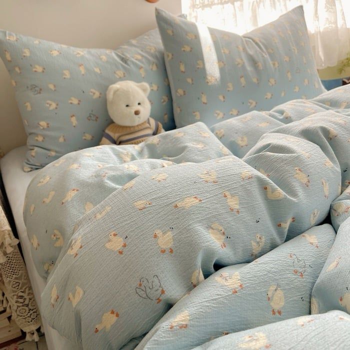 4Pcs Cloud Linen | Set Đũi Mây Phong cách trẻ trung hiện đại | ID 4PCSCLOUDLINE15