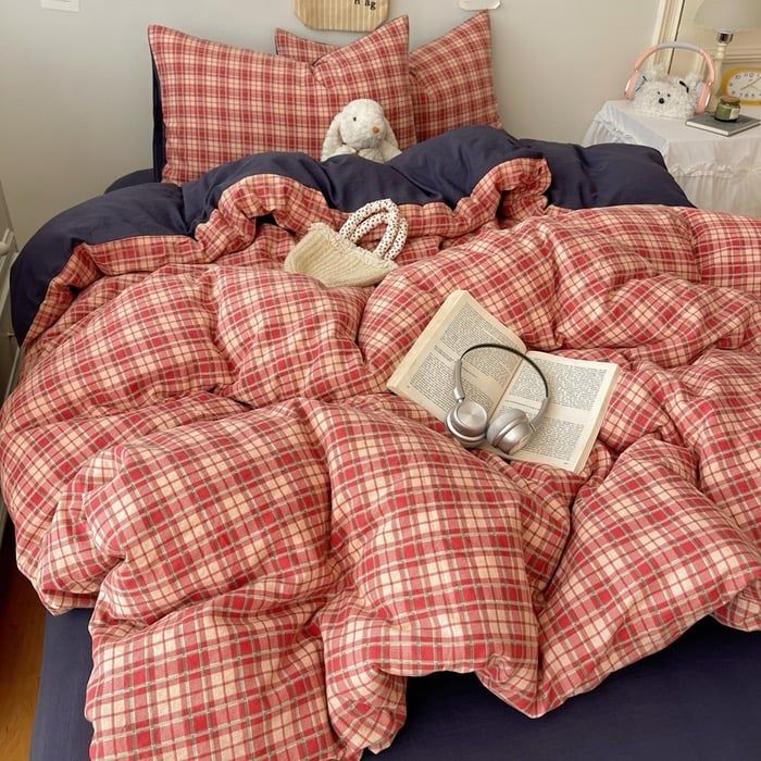 4Pcs Cloud Linen | Set Đũi Mây Phong cách trẻ trung hiện đại | ID 4PCSCLOUDLINE16