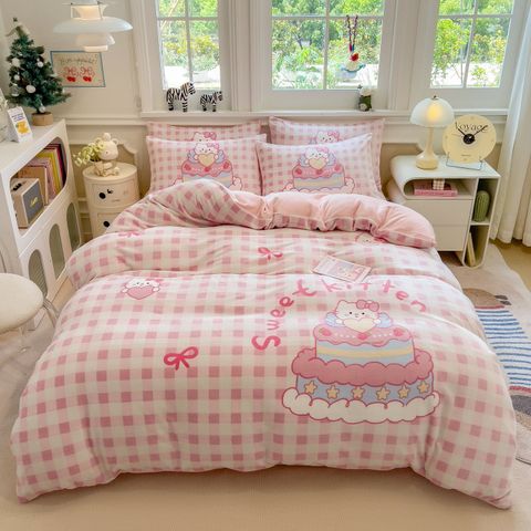 Set 4 Món Nỉ Nhung 200gr hình in 3D Hello Kitty Sweet Cake