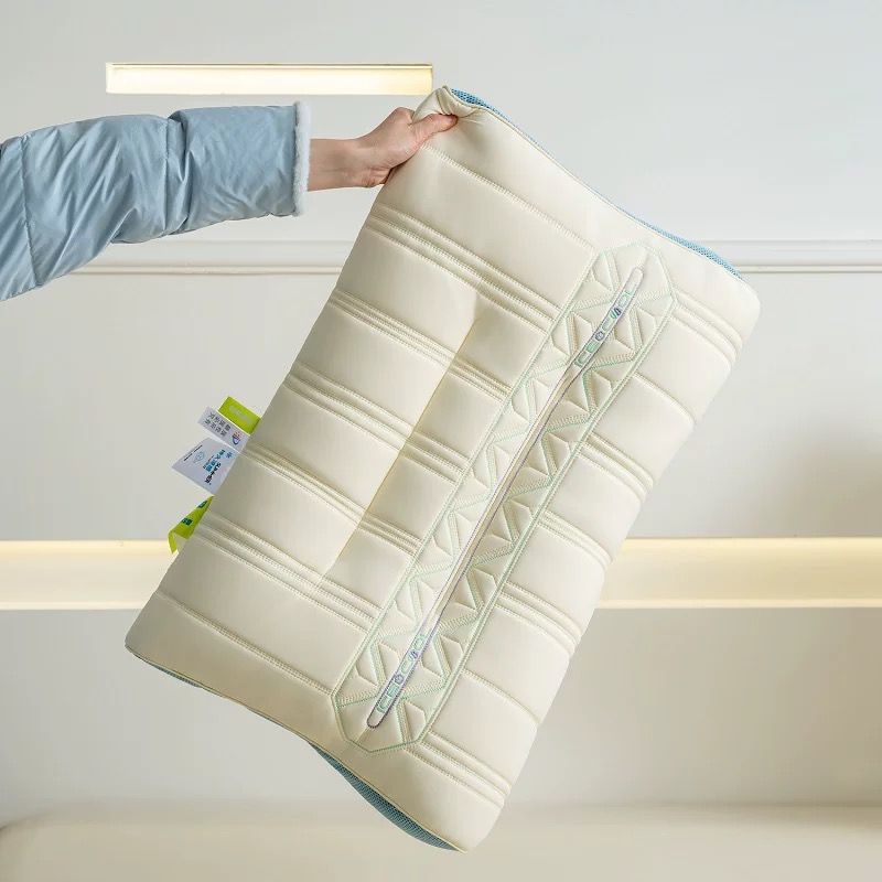 RUỘT GỐI MATXA COOL LATEX ĐỊNH HÌNH CHỐNG MỎI VAI GÁY CÔNG THÁI HỌC SIZE 48*74CM