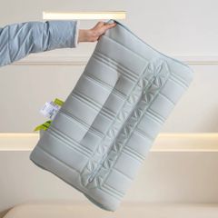 RUỘT GỐI MATXA COOL LATEX ĐỊNH HÌNH CHỐNG MỎI VAI GÁY CÔNG THÁI HỌC SIZE 48*74CM