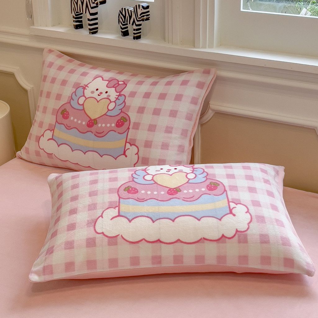 Set 4 Món Nỉ Nhung 200gr hình in 3D Hello Kitty Sweet Cake