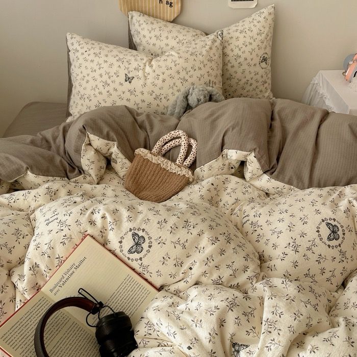 4Pcs Cloud Linen | Set Đũi Mây Phong cách trẻ trung hiện đại | ID 4PCSCLOUDLINE17