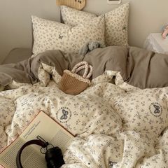 4Pcs Cloud Linen | Set Đũi Mây Phong cách trẻ trung hiện đại | ID 4PCSCLOUDLINE17